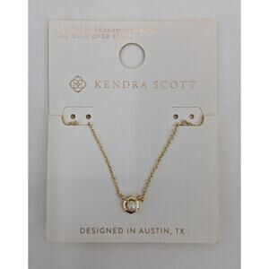 Kendra Scott Liesel Gold White Necklace With Freshwater Pearl *NEW*